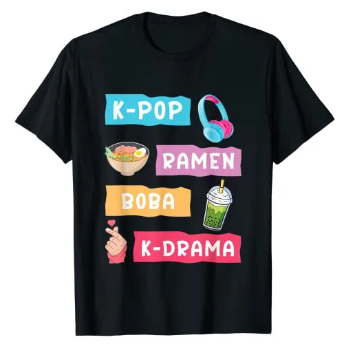 Korean Men Lifestyle - K-Pop-Fashion-for-Fans-of-Korean-K-Drama-&-KPop-T-Shirt-Gift-Girls-Fashion-South-Korea-Clothes-Life-Style-Graphic-Tee-Casual-Top