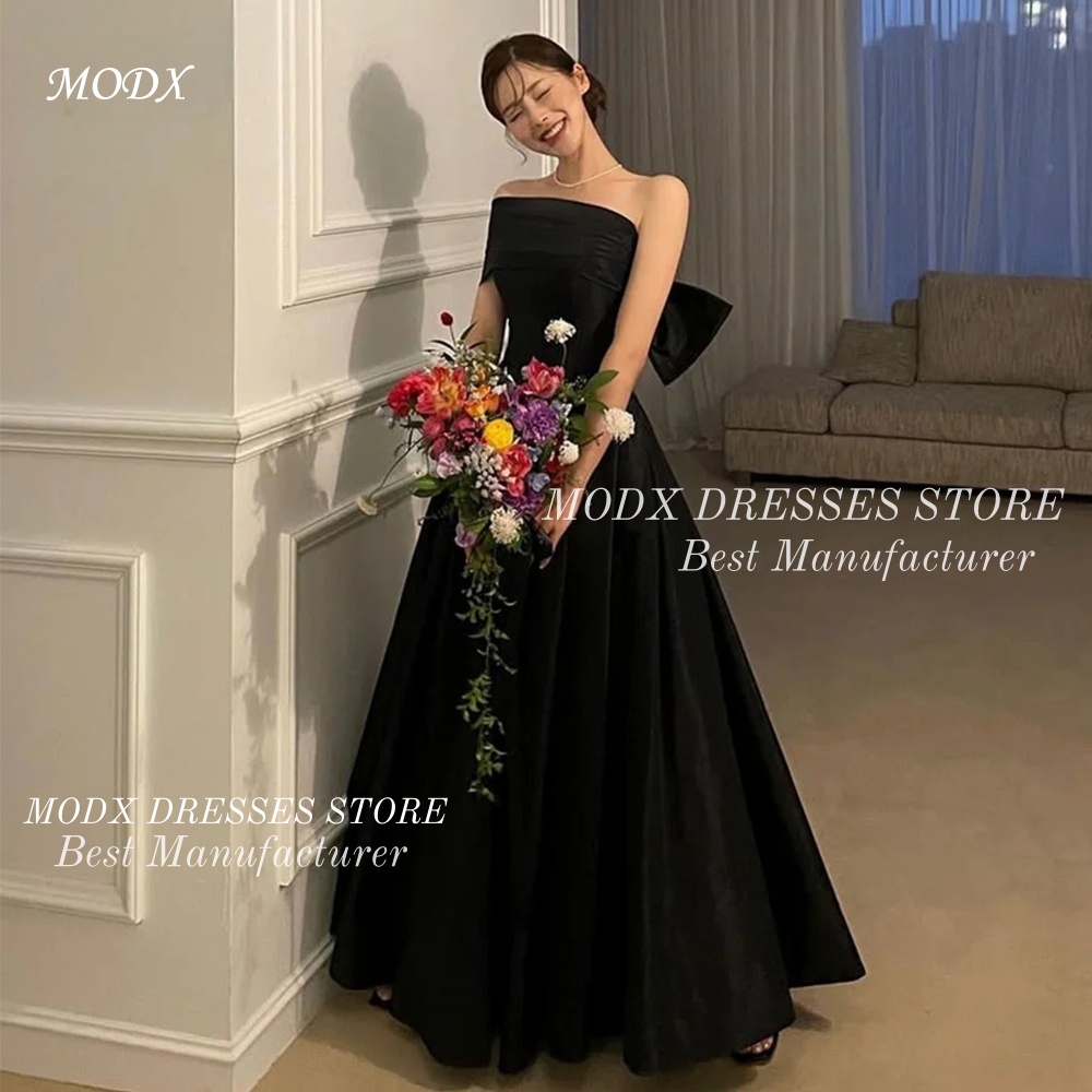 MODX Elegant Black One-Shoulde - Modern Korean Lifestyle ulasan dan harga